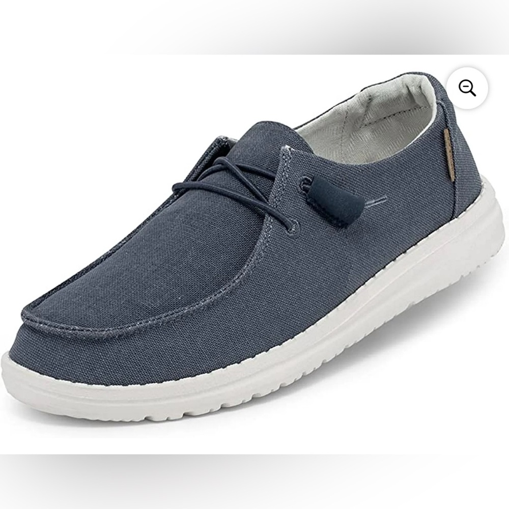 Hey‎ Dude Women’s Wendy Chambray Navy & White Shoes Size 8